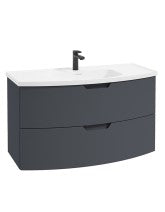 ARC Wall Hung 100cm 2 Drawer Vanity Unit - Matt Basin - Choice of Colour