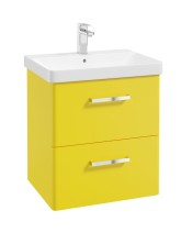 KORA Wall Hung 60cm 2 Drawer Vanity Unit - Choice of Colour - Choice of Handle
