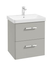 KORA Wall Hung 60cm 2 Drawer Vanity Unit - Choice of Colour - Choice of Handle