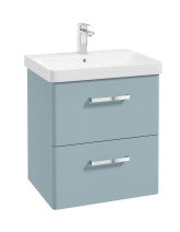 KORA Wall Hung 60cm 2 Drawer Vanity Unit - Choice of Colour - Choice of Handle