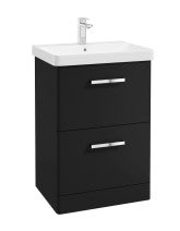 KORA Floorstanding 60cm 2 Drawer Vanity Unit - Choice of Colour - Choice of Handle