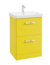 KORA Floorstanding 60cm 2 Drawer Vanity Unit - Choice of Colour - Choice of Handle