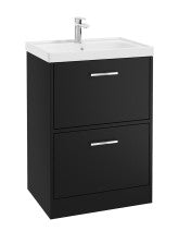 FINLAND Floorstanding 60cm Two Drawer Vanity Unit - Choice of Colour - Choice of Handle