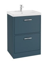 FINLAND Floorstanding 60cm Two Drawer Vanity Unit - Choice of Colour - Choice of Handle