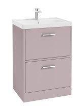 FINLAND Floorstanding 60cm Two Drawer Vanity Unit - Choice of Colour - Choice of Handle