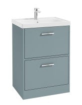 FINLAND Floorstanding 60cm Two Drawer Vanity Unit - Choice of Colour - Choice of Handle