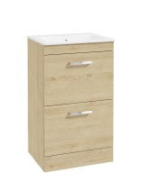 CORTA Floorstanding 50cm Two Drawer Unit - Choice of Colour - Choice of Handle
