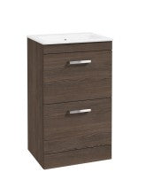 CORTA Floorstanding 50cm Two Drawer Unit - Choice of Colour - Choice of Handle