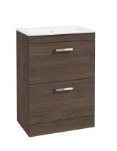 CORTA Floorstanding 60cm Two Drawer Unit - Choice of Colour - Choice of Handle