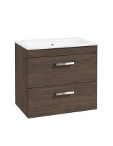 CORTA Wall Hung 60cm Two Drawer Unit - Choice of Colour - Choice of Handle