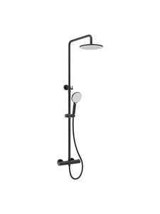 ALITA Rain Thermostatic Shower Kit Matt Black