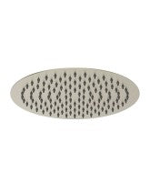 SYNC Round Thin Stainless Steel Shower Head 250mm Brushed Nickel
