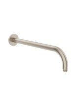 SYNC Round Wall Shower Arm 345mm Brushed Nickel