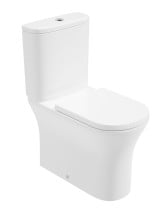 PENA Fully Shrouded Close Coupled Rimless Pan & Delta Soft Close Seat - Choice of Height -Flush Button Upgrade Available