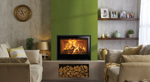 Award Winning!! Elise Glass Wood Burning Inset Fires & Multi-fuel Inset Fires Choice of 540 (5KW) or 680 (7-8KW)