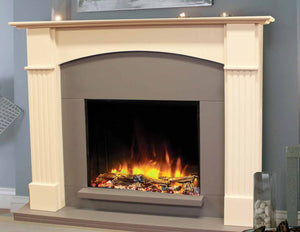Electric Fire Suite Hamburg with 480e 4D Ecoflame