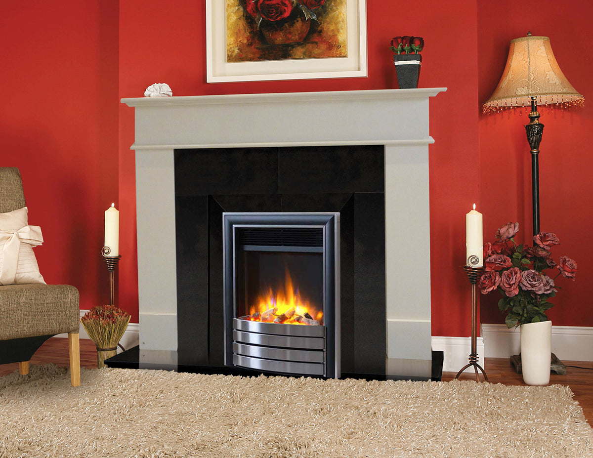 3d 16″ Ecoflame Satinblack Elite Fascia Electric Fire Cremur Tralee And Newcastle West 4902