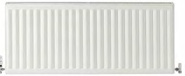 Compact White Radiator Single - 600