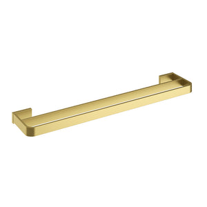 PURE BRUSHED BRASS DOUBLE TOWEL RAIL